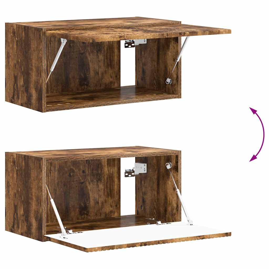 TV Wall Cabinet 60 x 31 x 29.5 cm Smoked Oak Engineered Wood