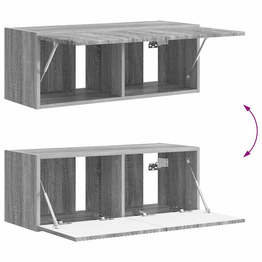 TV Wall Cabinet 78.5 x 31 x 29.5 cm Grey Sonoma Engineered Wood