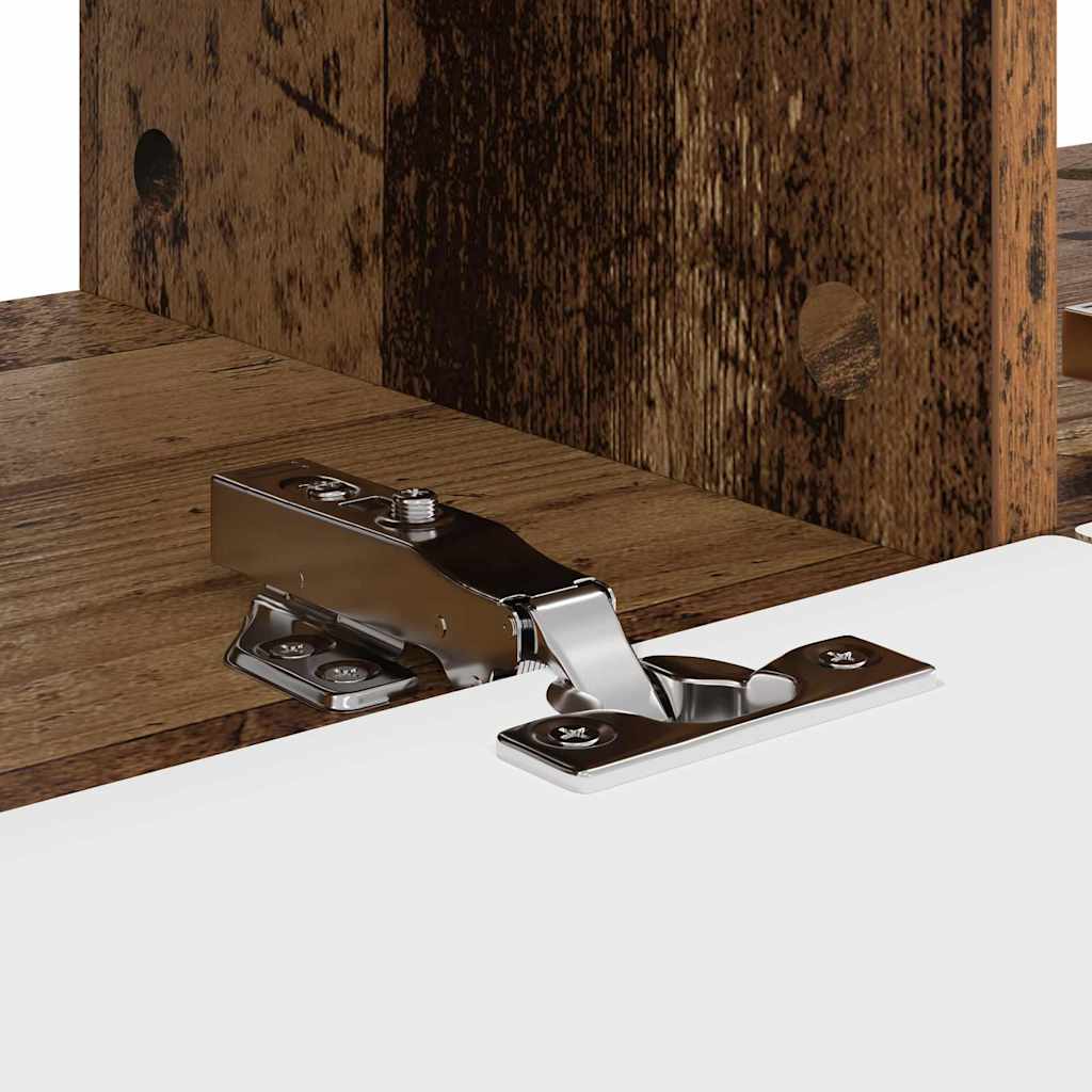 TV Wall Cabinet 2 pcs Old Wood Engineered Wood