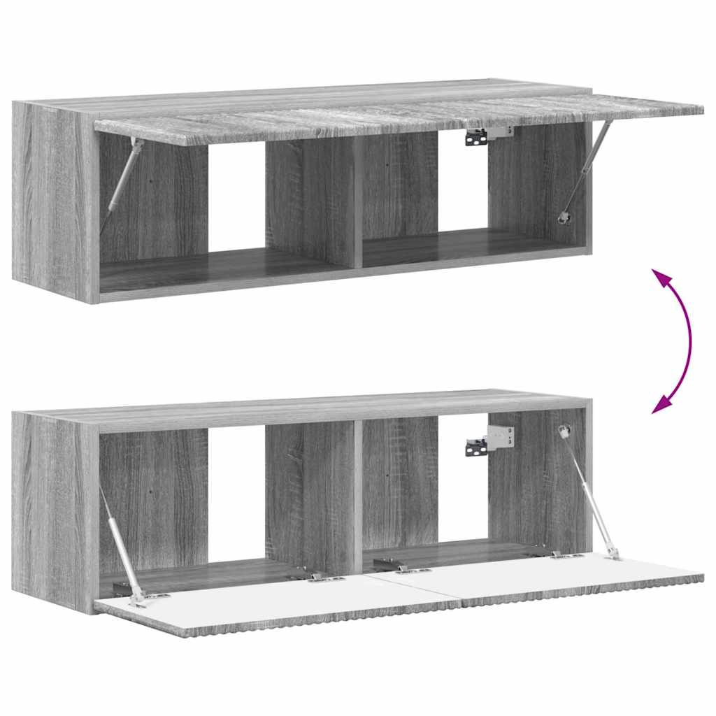 TV Wall Cabinet 98 x 31 x 29.5 cm Grey Sonoma Engineered Wood