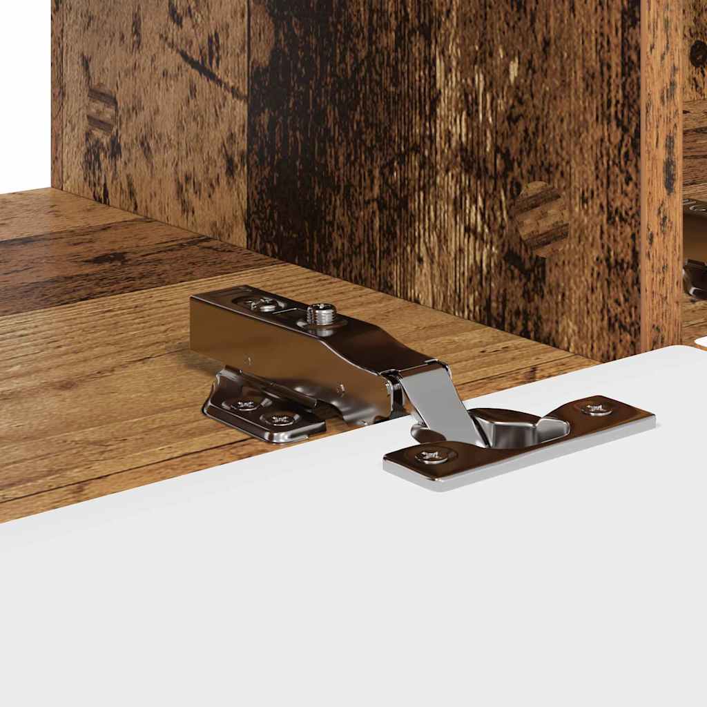 TV Wall Cabinet 2 pcs Old Wood Engineered Wood