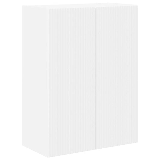 TV Wall Cabinet 59.5 x 31 x 80 cm White Engineered Wood