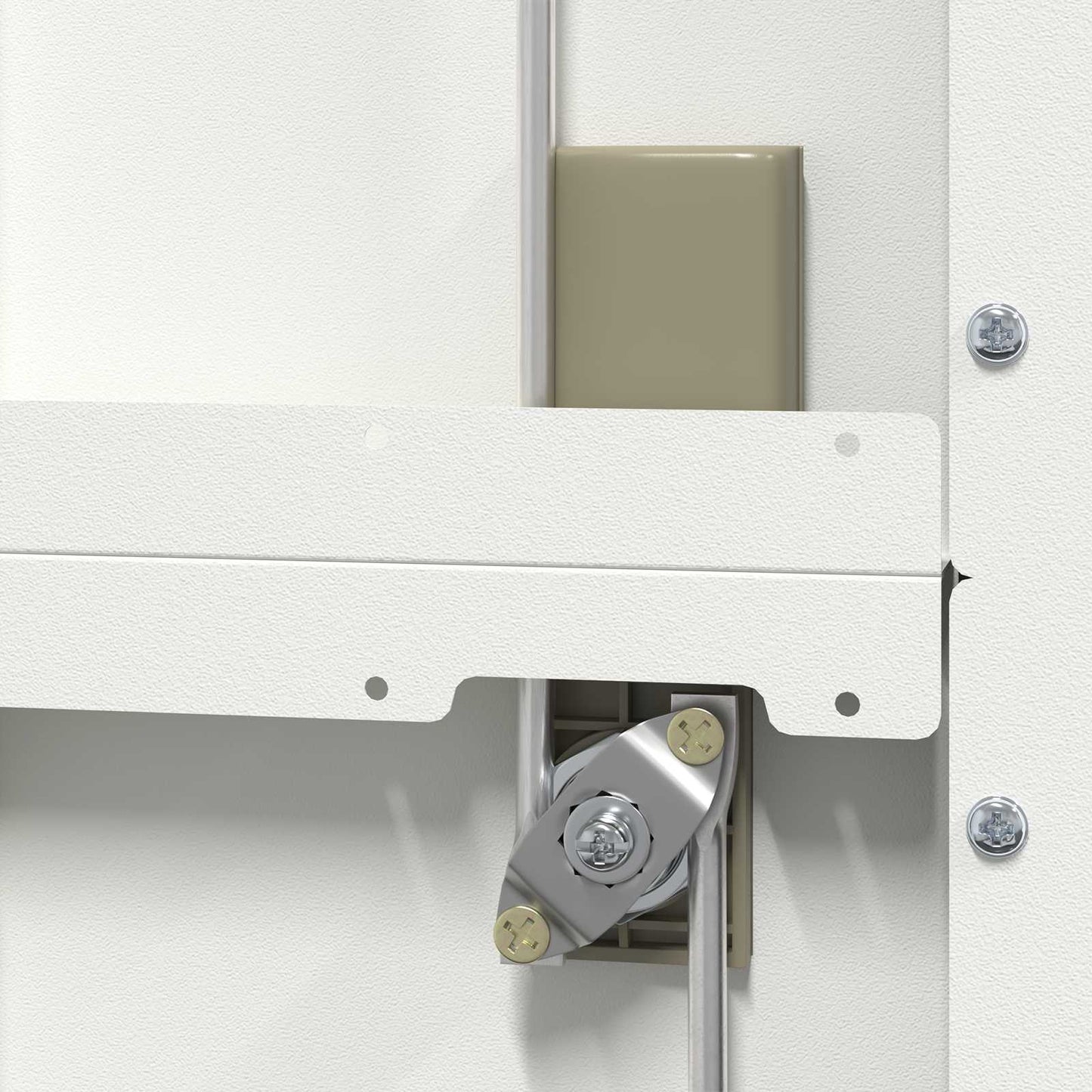 File Cabinet White 45.5 x 42 x 139 cm Cold-Rolled Steel
