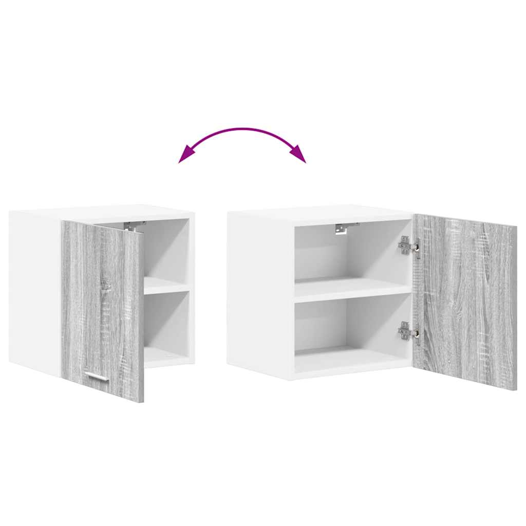 Hanging Cabinet Grey Sonoma and White 40 x 31 x 40 cm