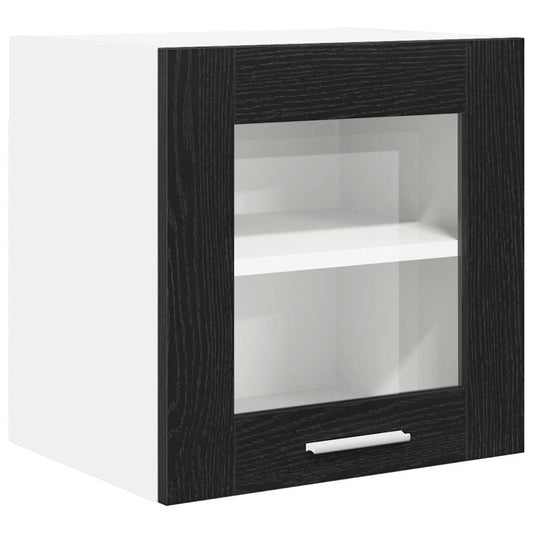 Hanging Cabinet Black Oak 40 x 31 x 40 cm Engineered Wood
