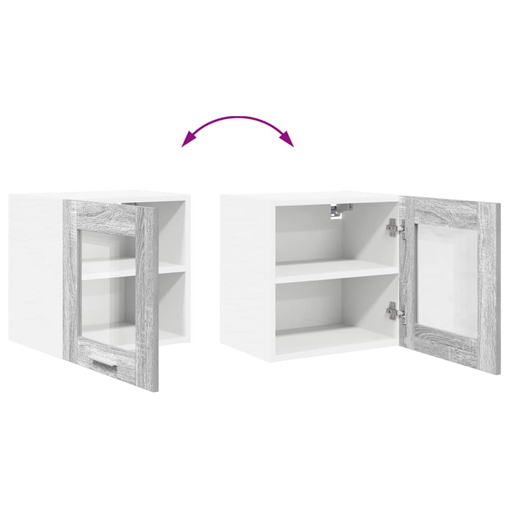 Hanging Cabinet Grey Sonoma 40 x 31 x 40 cm Engineered Wood