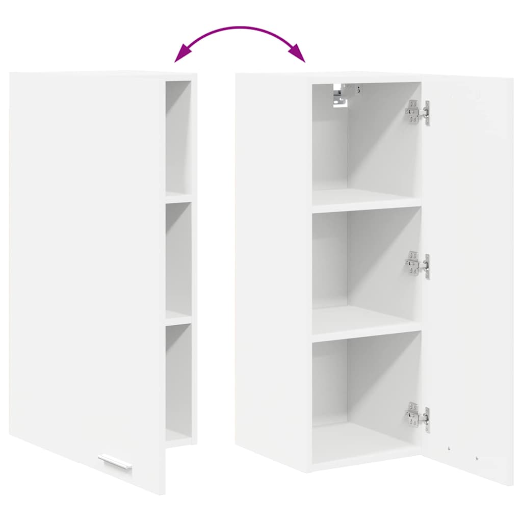 Hanging Cabinet White 30 x 31 x 80 cm Engineered Wood