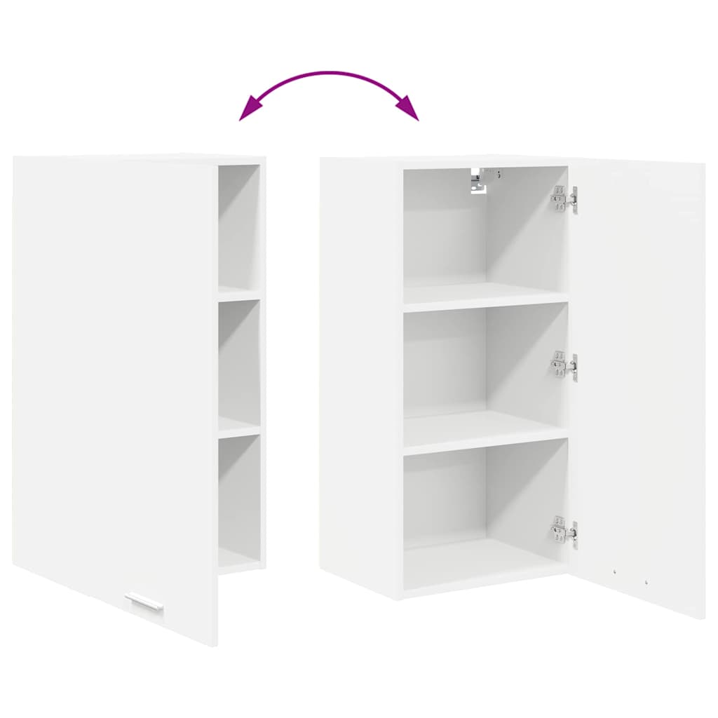 Hanging Cabinet White 40 x 31 x 80 cm Engineered Wood