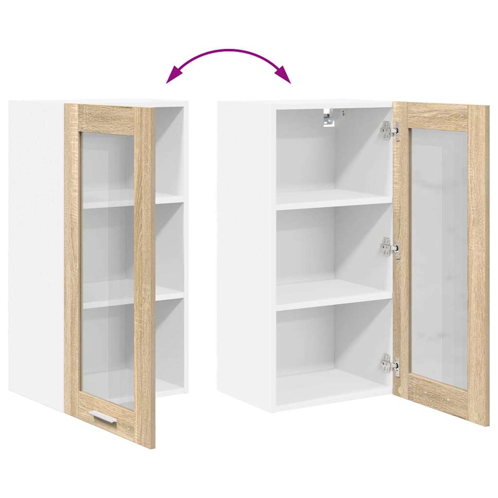 Hanging Cabinet Sonoma Oak 40 x 31 x 80 cm Engineered Wood