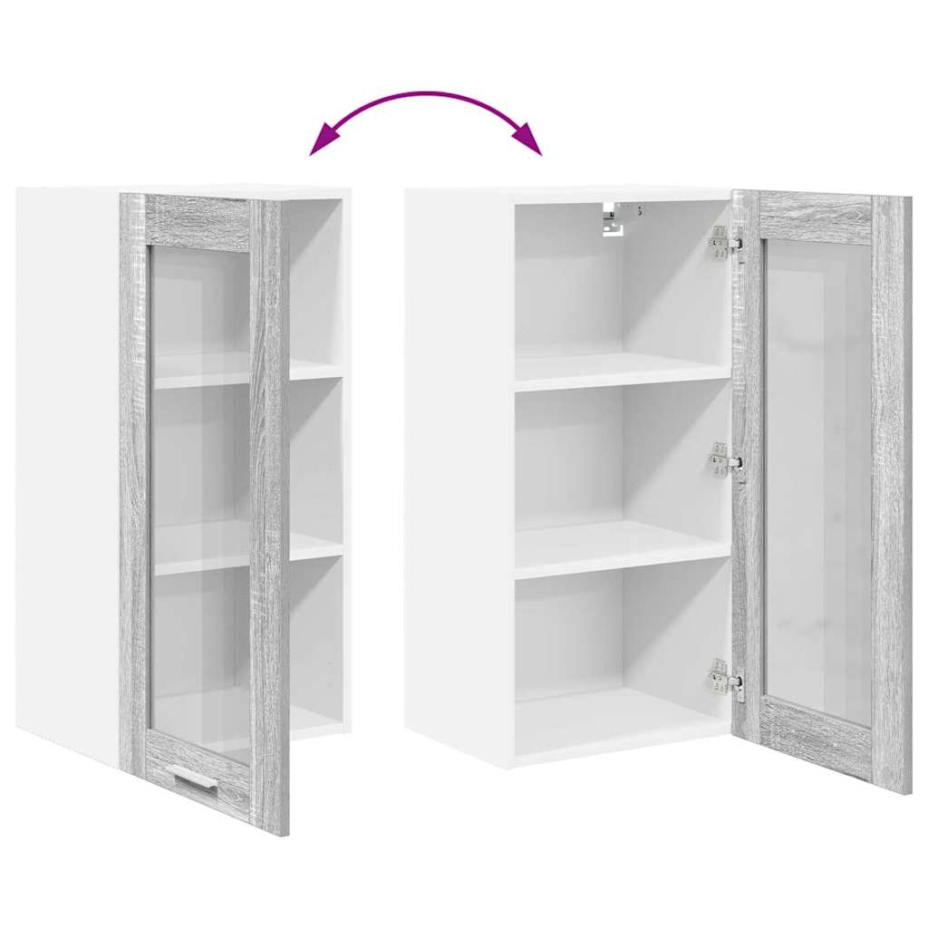 Hanging Cabinet Grey Sonoma 40 x 31 x 80 cm Engineered Wood