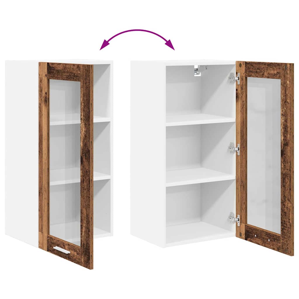 Hanging Cabinet Old Wood 40 x 31 x 80 cm Engineered Wood