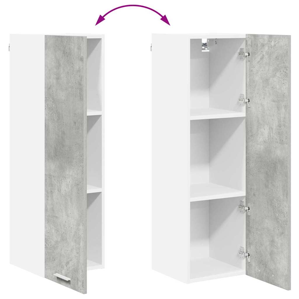 Hanging Cabinet Concrete Grey 30 x 31 x 100 cm Engineered Wood
