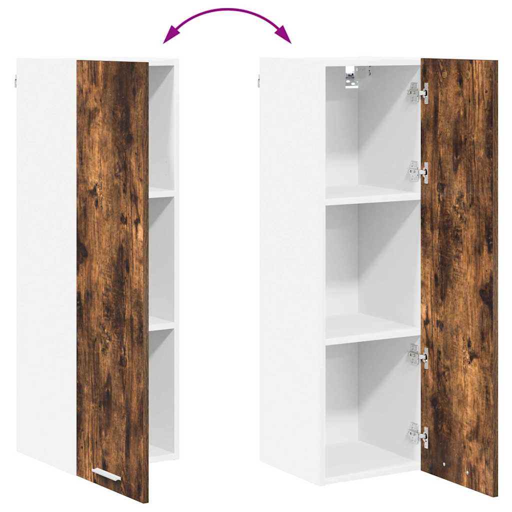 Hanging Cabinet Smoked Oak 30 x 31 x 100 cm Engineered Wood