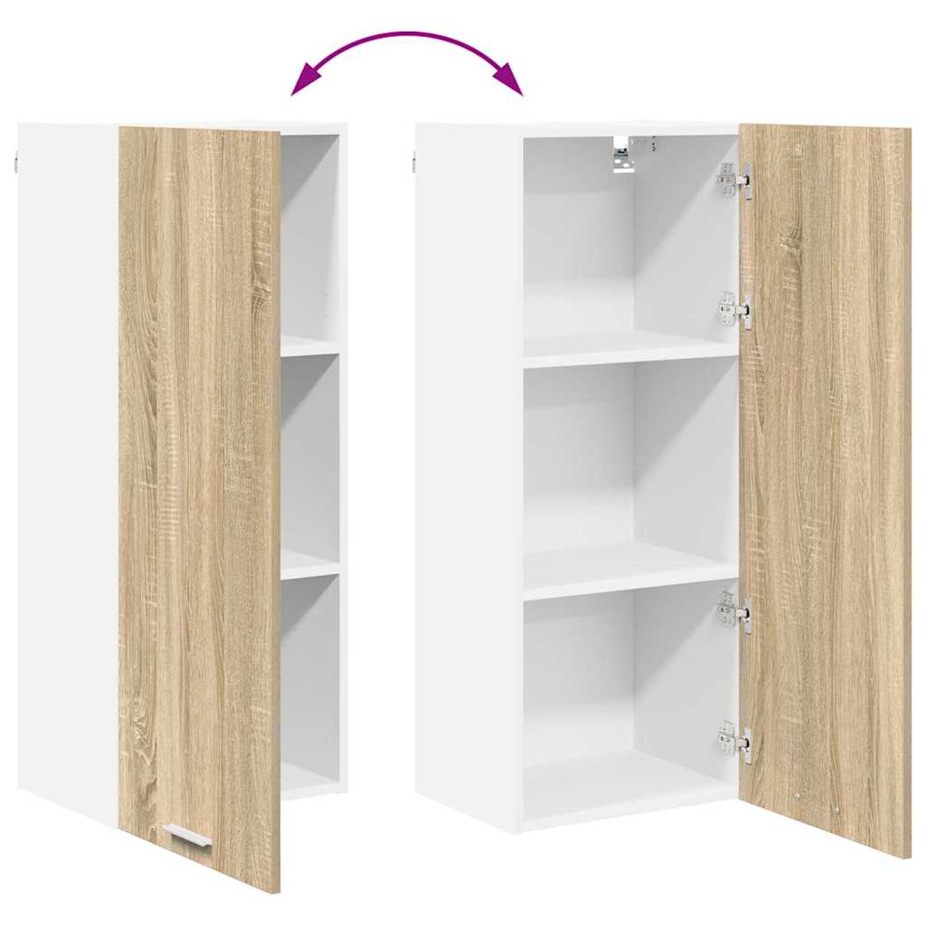 Hanging Cabinet Sonoma Oak 40 x 31 x 100 cm Engineered Wood