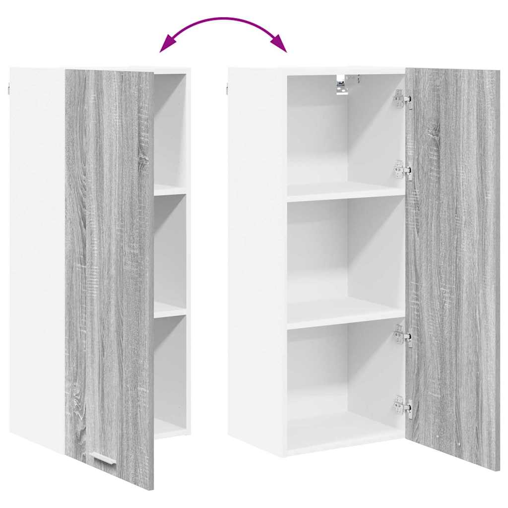 Hanging Cabinet Grey Sonoma 40 x 31 x 100 cm Engineered Wood