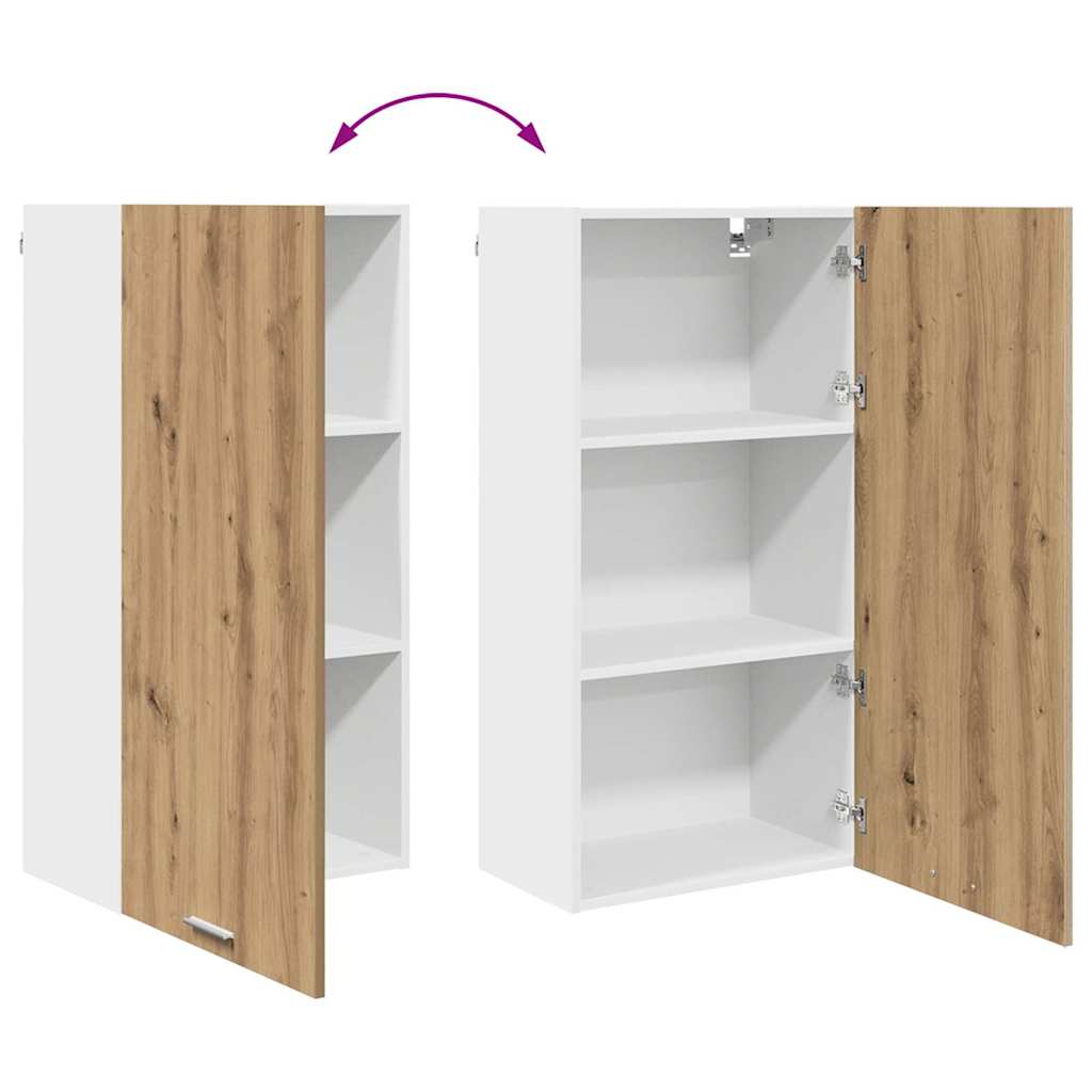 Hanging Cabinet Artisan Oak and White 50 x 31 x 100 cm