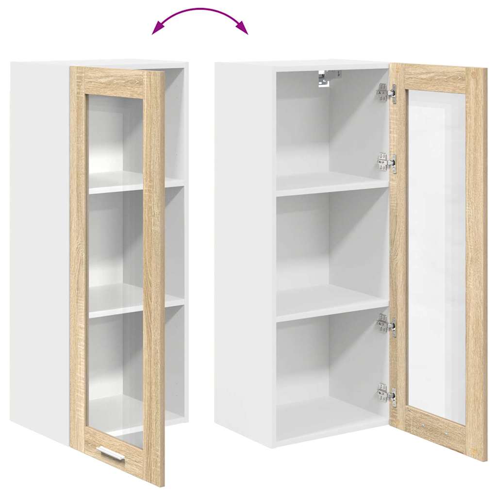 Hanging Cabinet Sonoma Oak 40 x 31 x 100 cm Engineered Wood