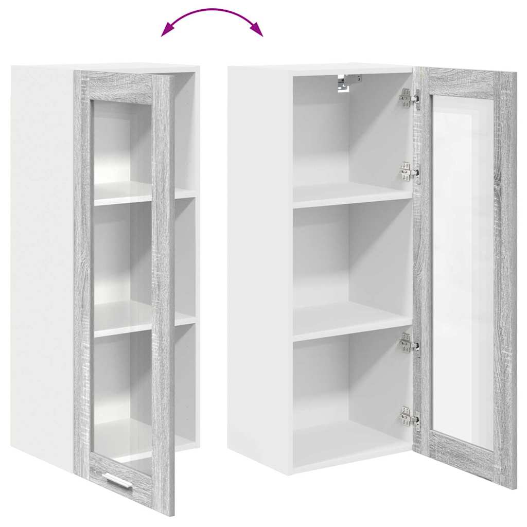 Hanging Cabinet Grey Sonoma 40 x 31 x 100 cm Engineered Wood