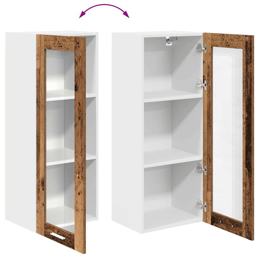 Hanging Cabinet Old Wood 40 x 31 x 100 cm Engineered Wood