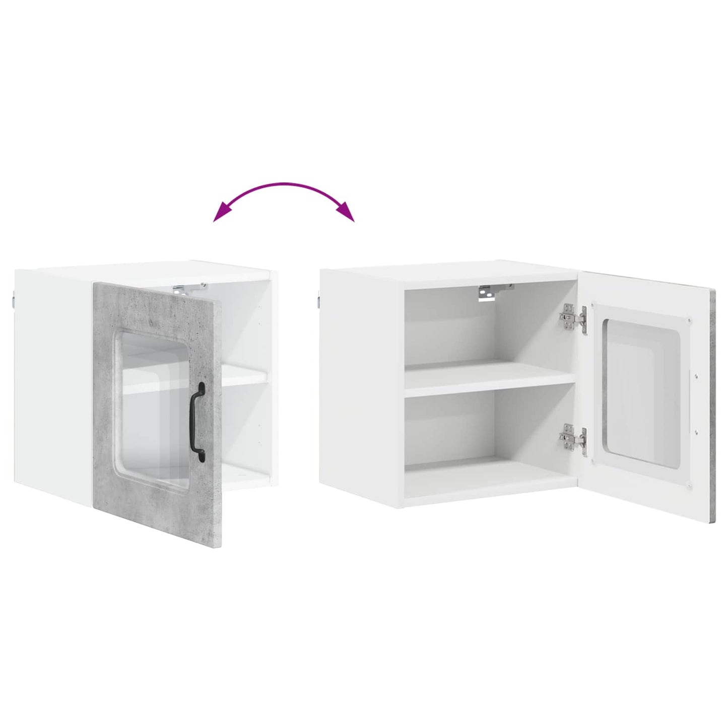 Dishwasher Panel Kalmar Concrete Grey 40 x 31 x 40 cm