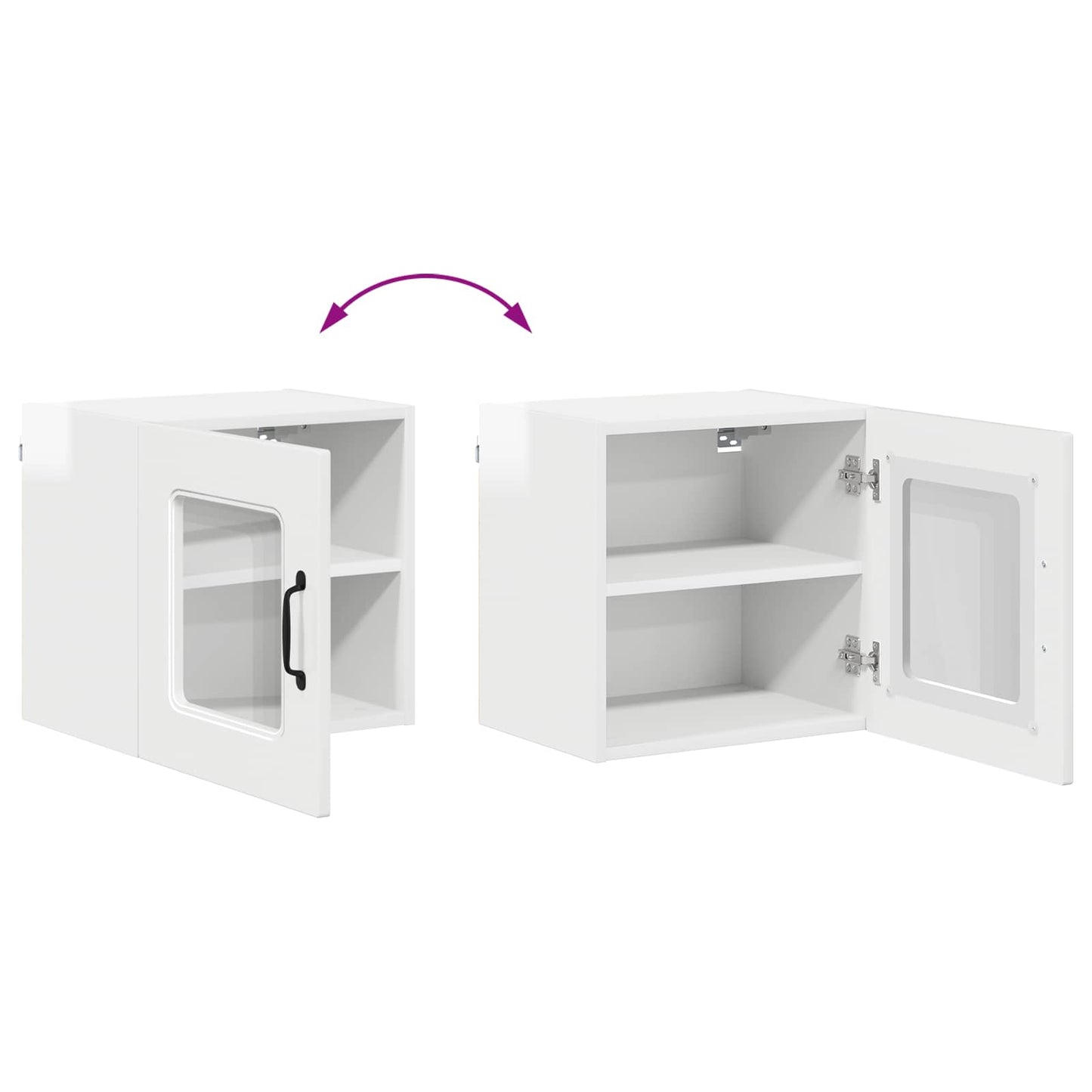 Dishwasher Panel Kalmar High Gloss White 40 x 31 x 40 cm