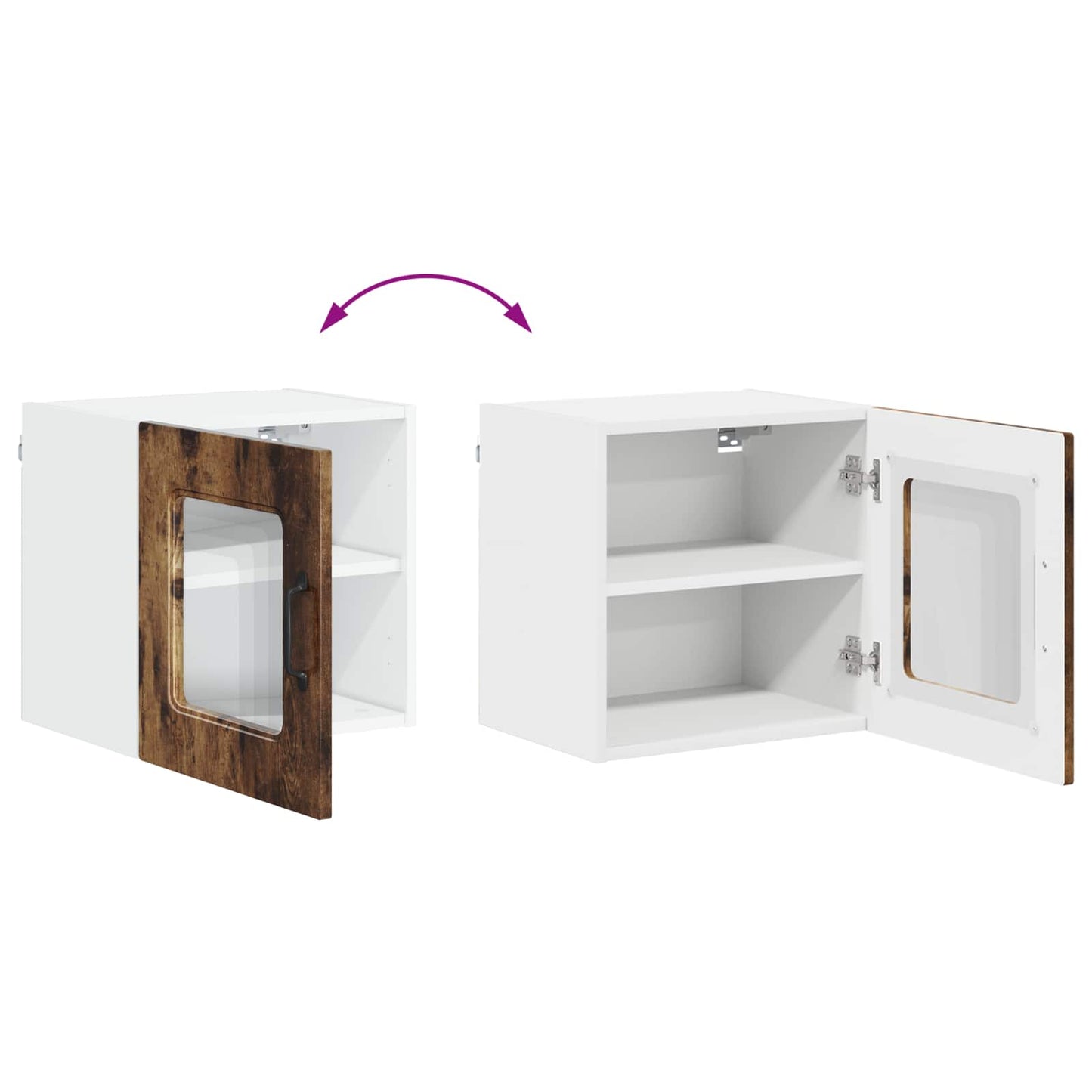 Dishwasher Panel Kalmar Smoked Oak 40 x 31 x 40 cm