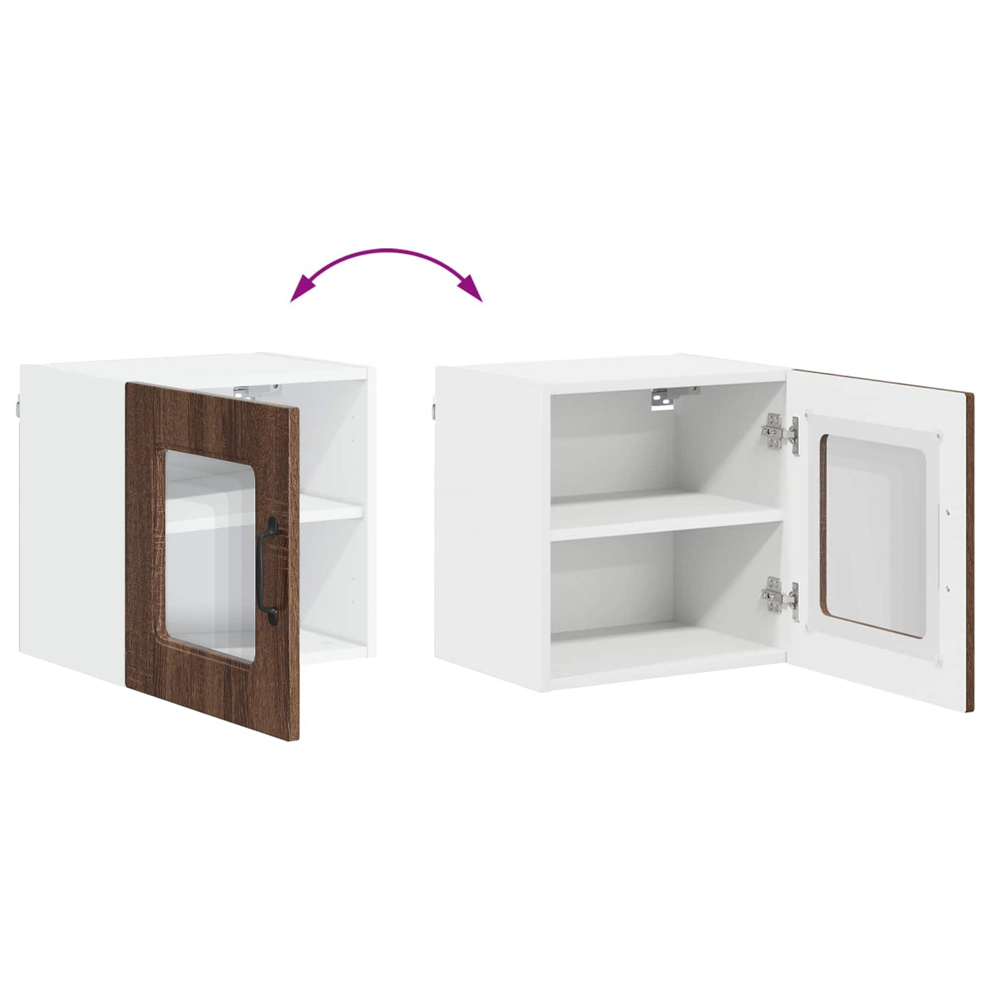 Dishwasher Panel Kalmar Brown Oak 40 x 31 x 40 cm