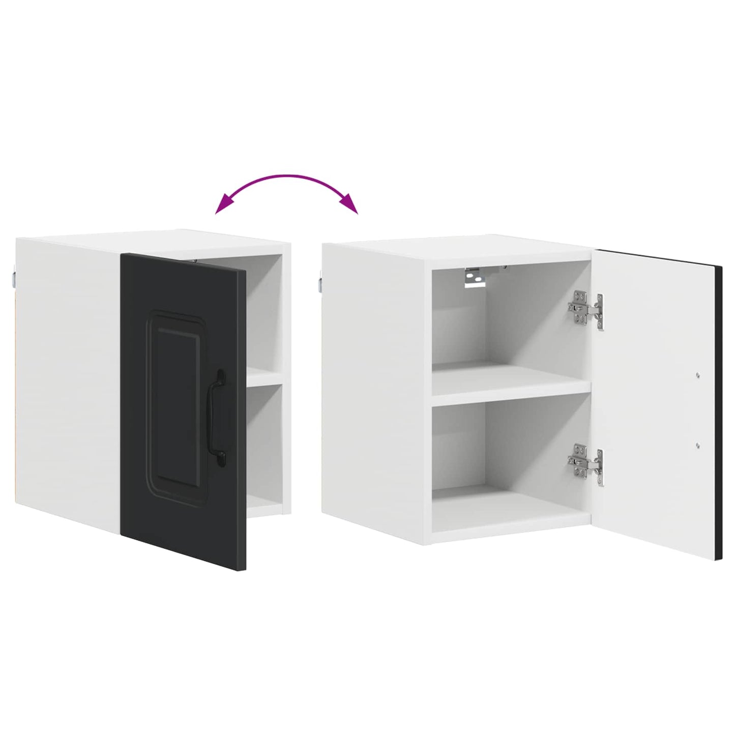 Dishwasher Panel Kalmar Black 30 x 31 x 40 cm Engineered Wood