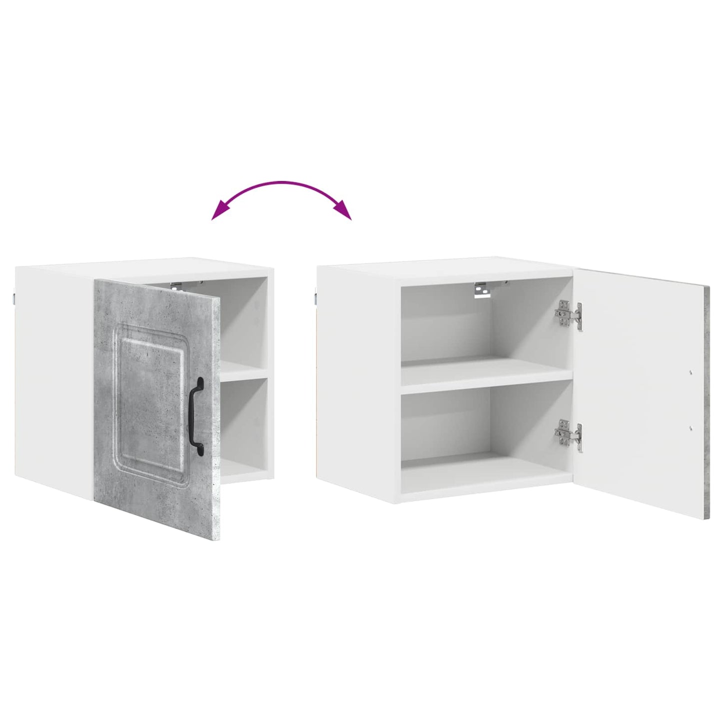 Dishwasher Panel Kalmar Concrete Grey 40 x 31 x 40 cm
