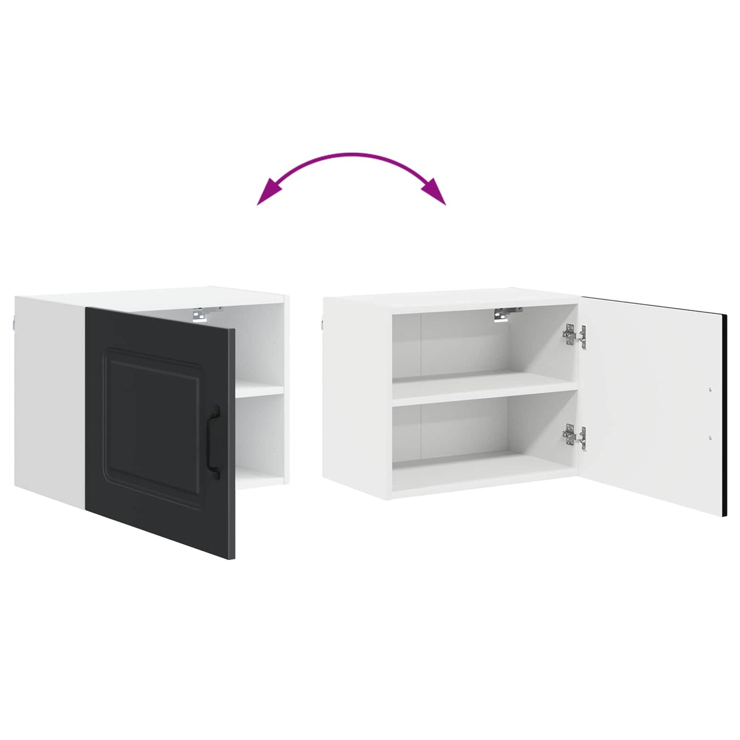 Dishwasher Panel Kalmar Black 50 x 31 x 40 cm Engineered Wood
