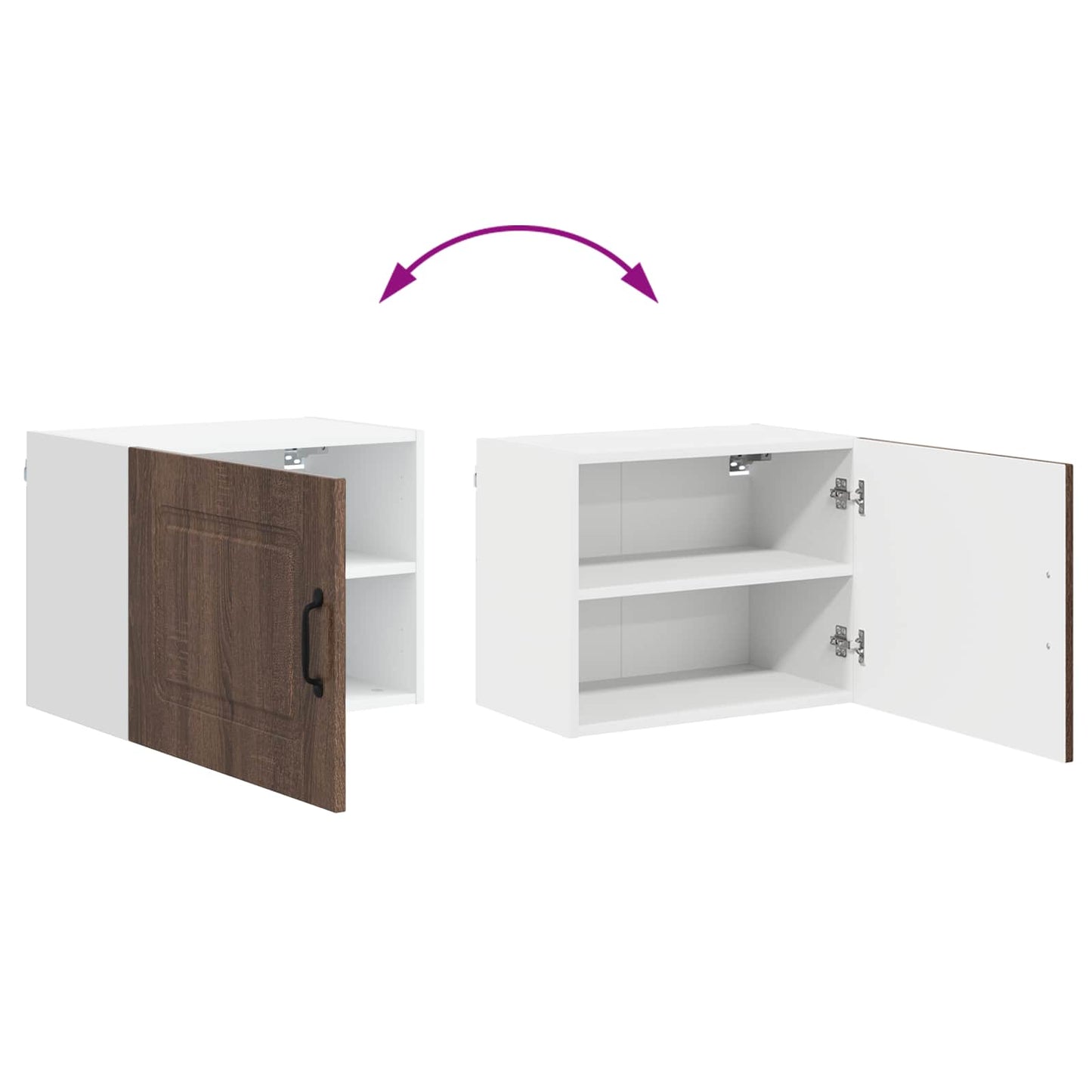 Dishwasher Panel Kalmar Brown Oak 50 x 31 x 40 cm