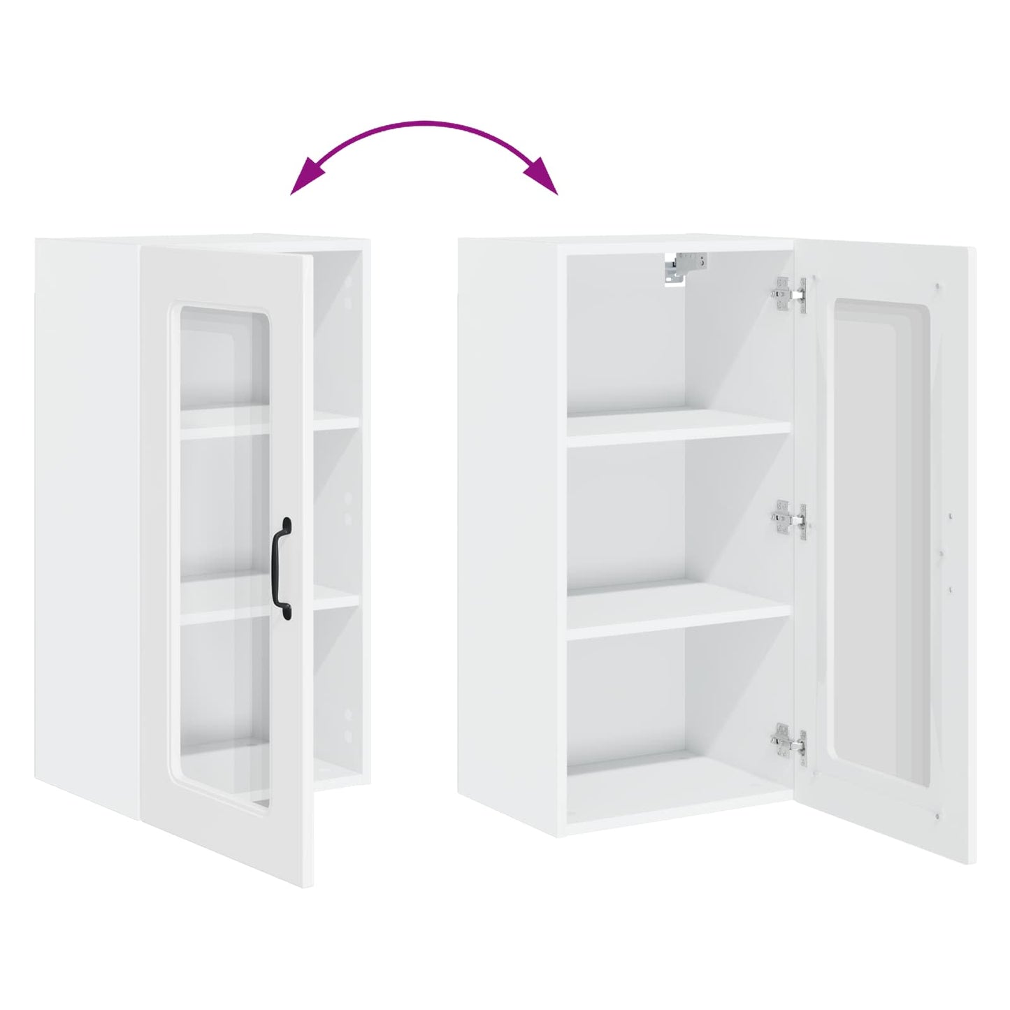 Dishwasher Panel Kalmar High Gloss White 40 x 31 x 80 cm