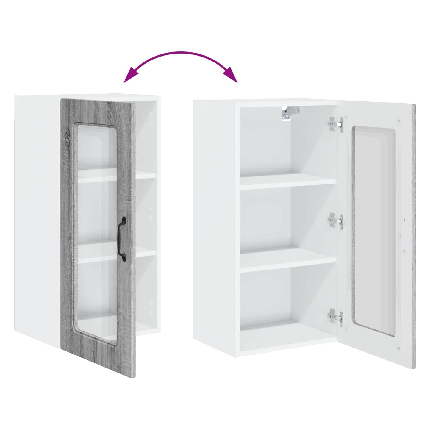 Dishwasher Panel Kalmar 2 pcs Grey Sonoma Engineered Wood