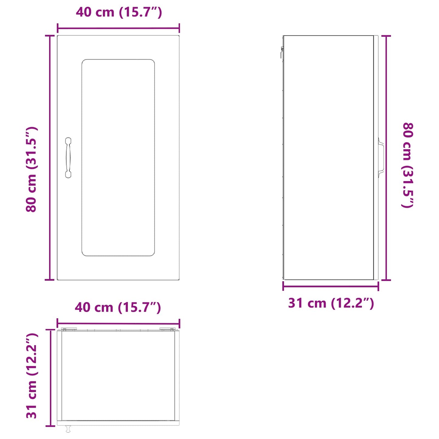 Dishwasher Panel Kalmar 2 pcs Old Wood Engineered Wood