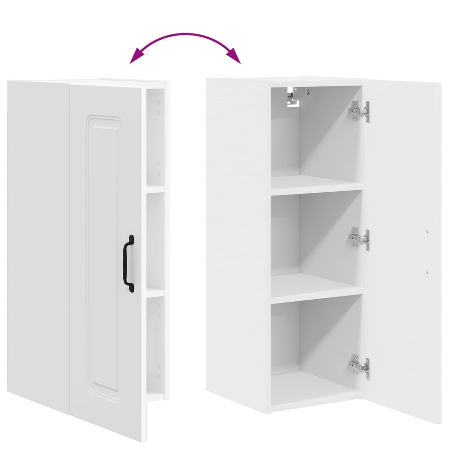 Dishwasher Panel Kalmar White 30 x 31 x 80 cm Engineered Wood