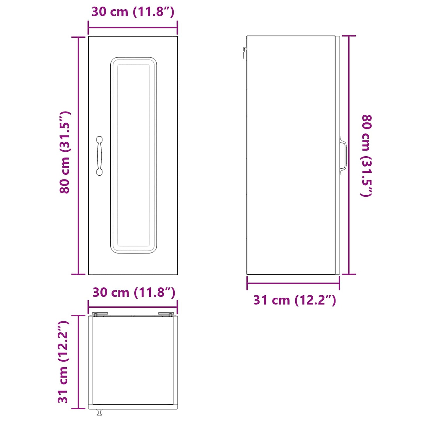 Dishwasher Panel Kalmar 2 pcs Old Wood Engineered Wood