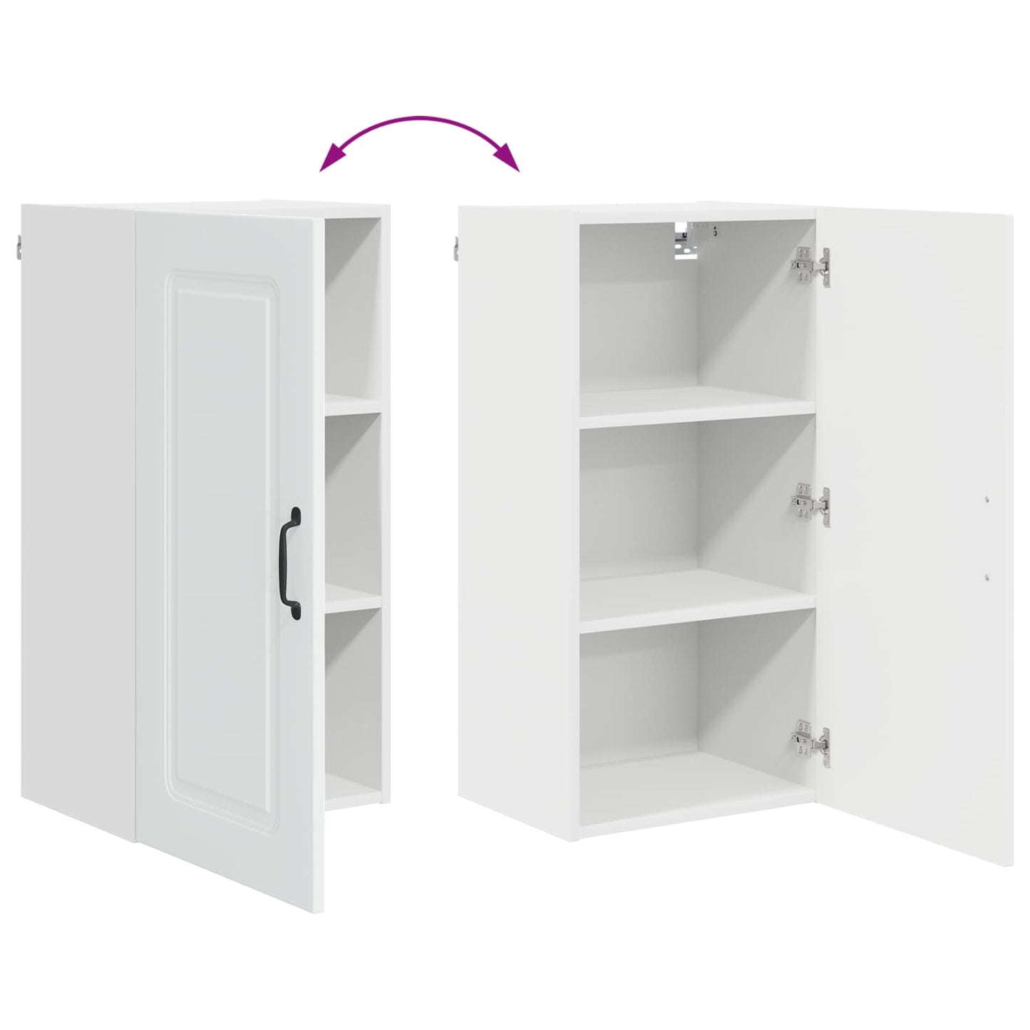 Dishwasher Panel Kalmar High Gloss White 40 x 31 x 80 cm