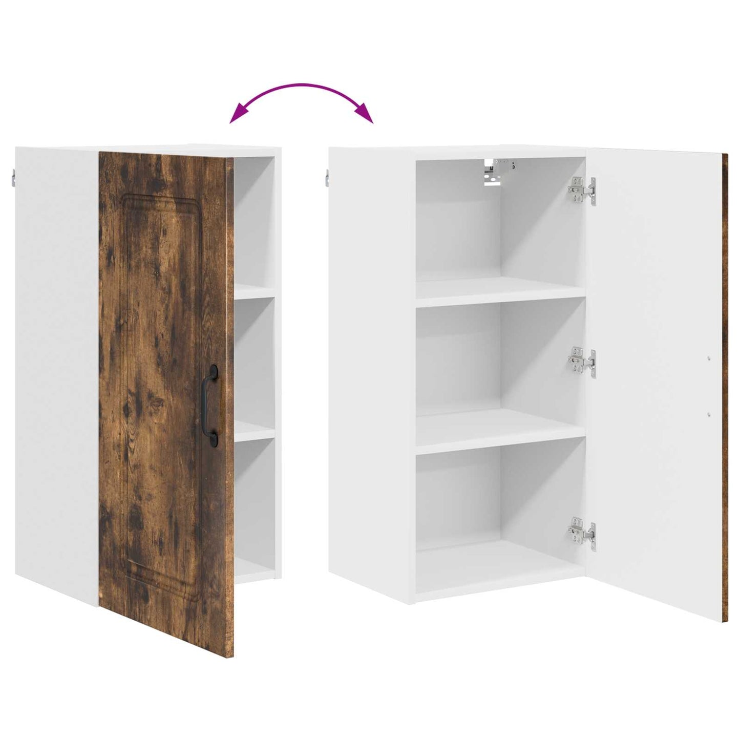 Dishwasher Panel Kalmar Smoked Oak 40 x 31 x 80 cm