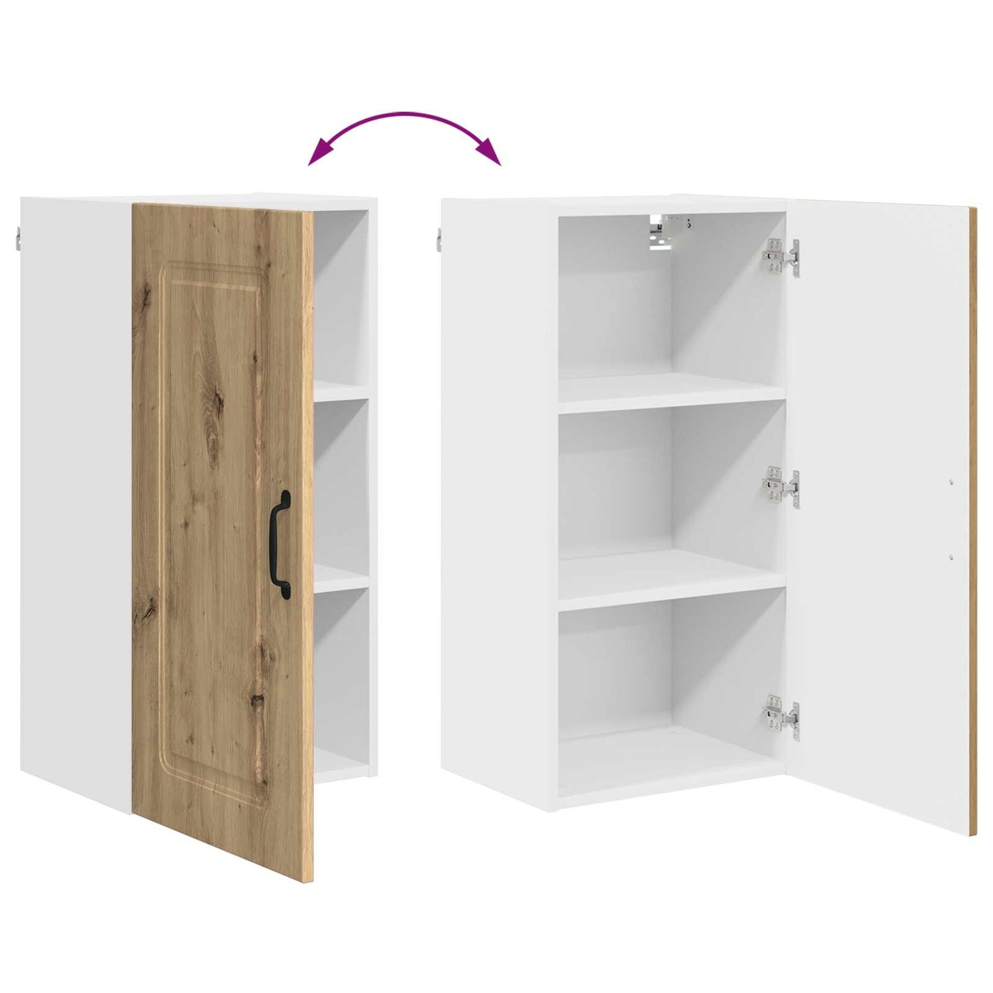 Dishwasher Panel Kalmar Artisan Oak 40 x 31 x 80 cm