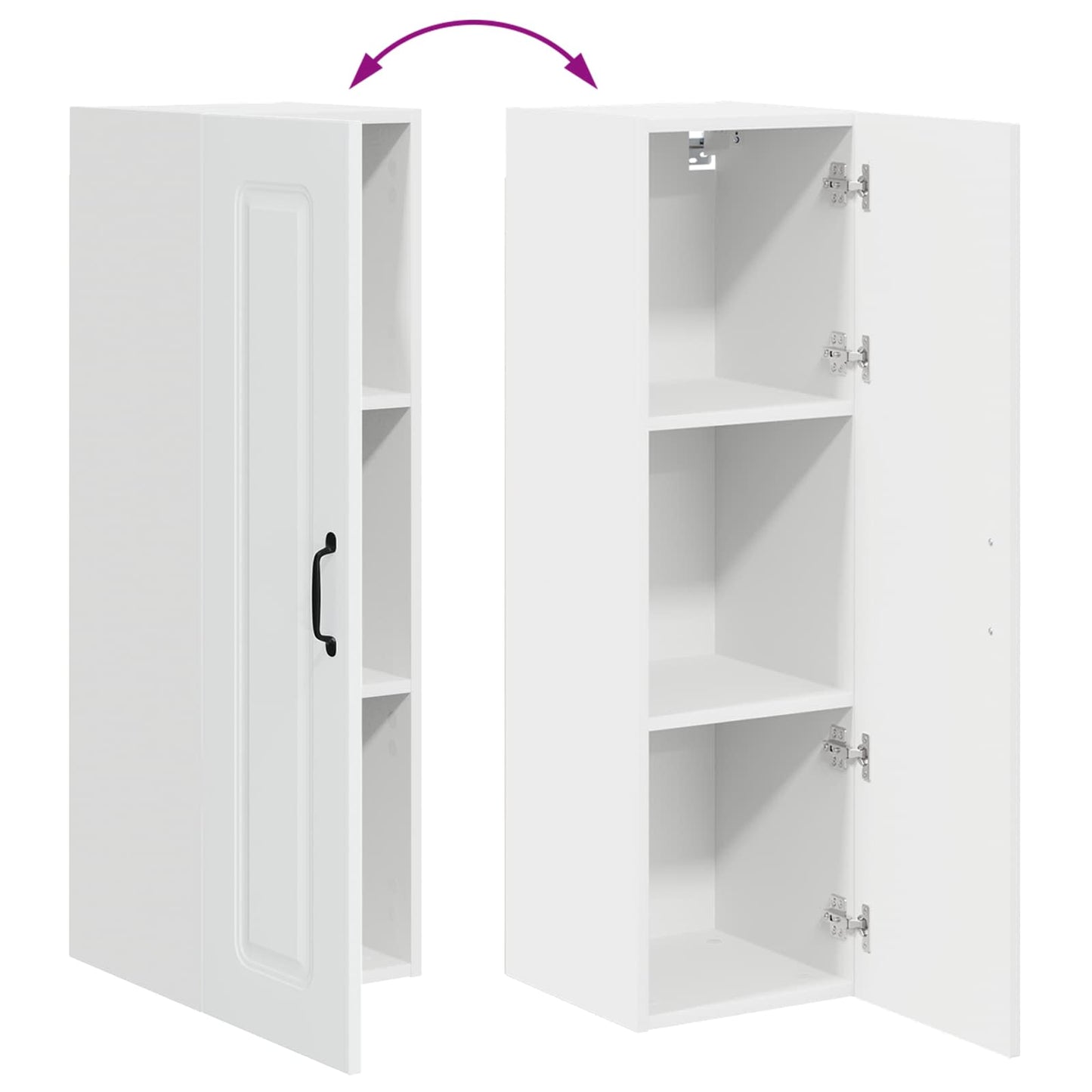 Dishwasher Panel Kalmar White 30 x 31 x 100 cm Engineered Wood