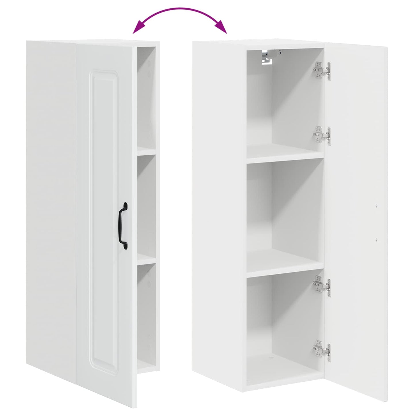 Dishwasher Panel Kalmar High Gloss White 30 x 31 x 100 cm