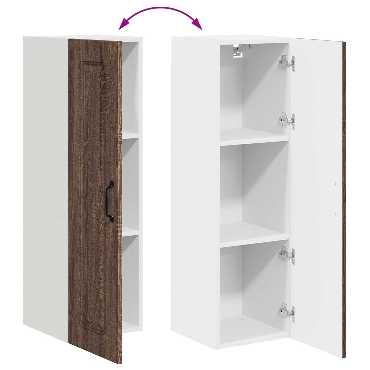 Dishwasher Panel Kalmar Brown Oak 30 x 31 x 100 cm