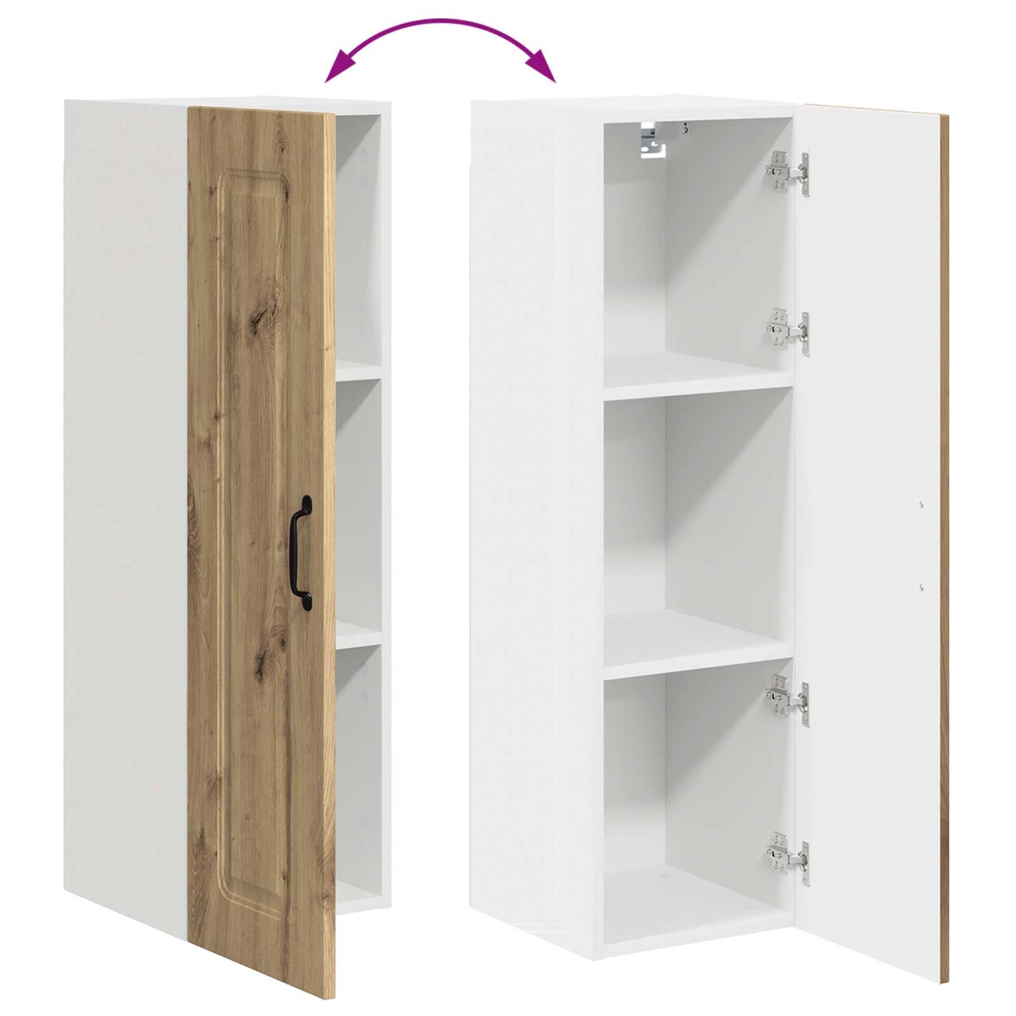 Dishwasher Panel Kalmar Artisan Oak 30 x 31 x 100 cm