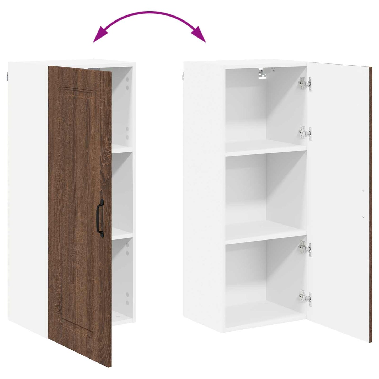 Dishwasher Panel Kalmar Brown Oak 40 x 31 x 100 cm