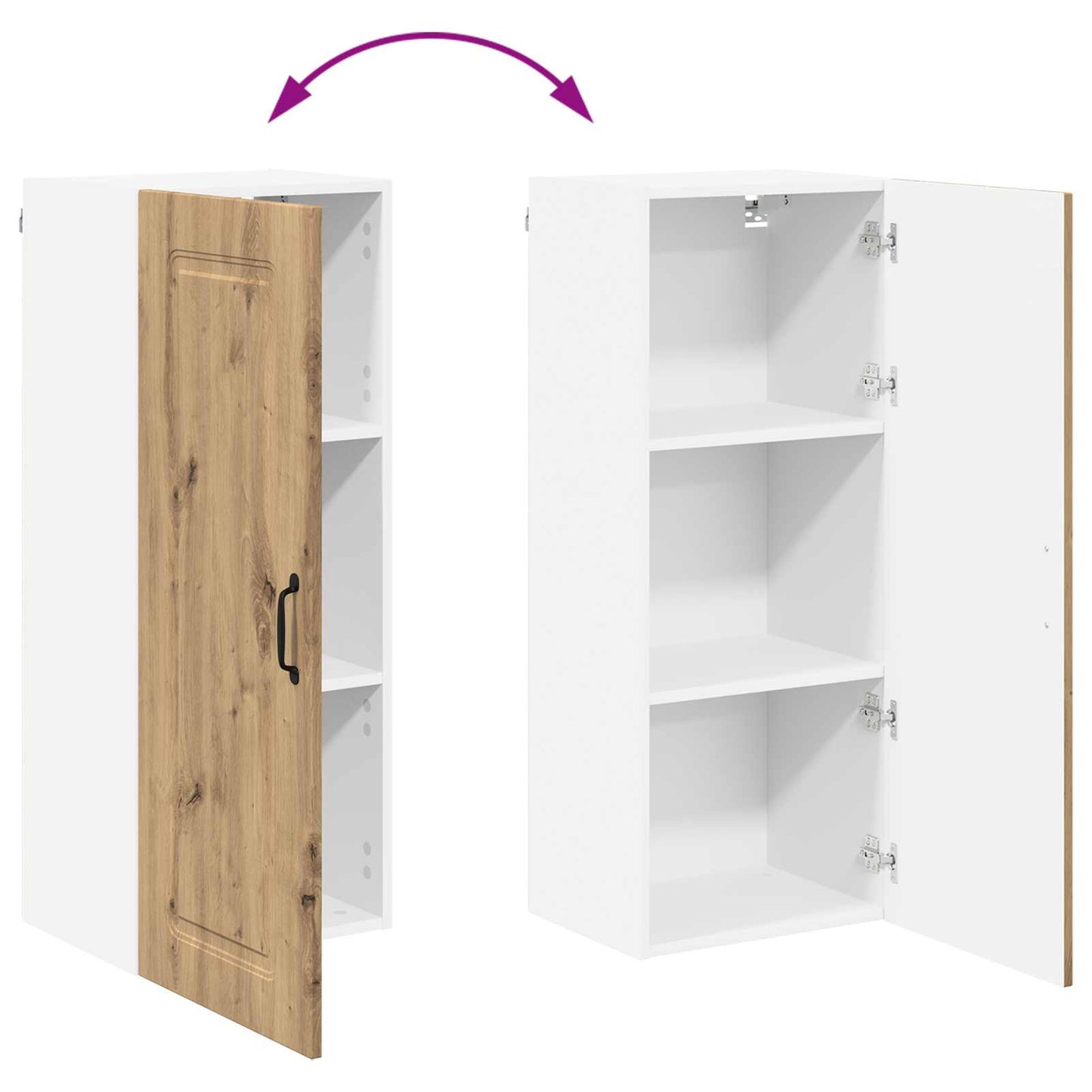 Dishwasher Panel Kalmar Artisan Oak 40 x 31 x 100 cm