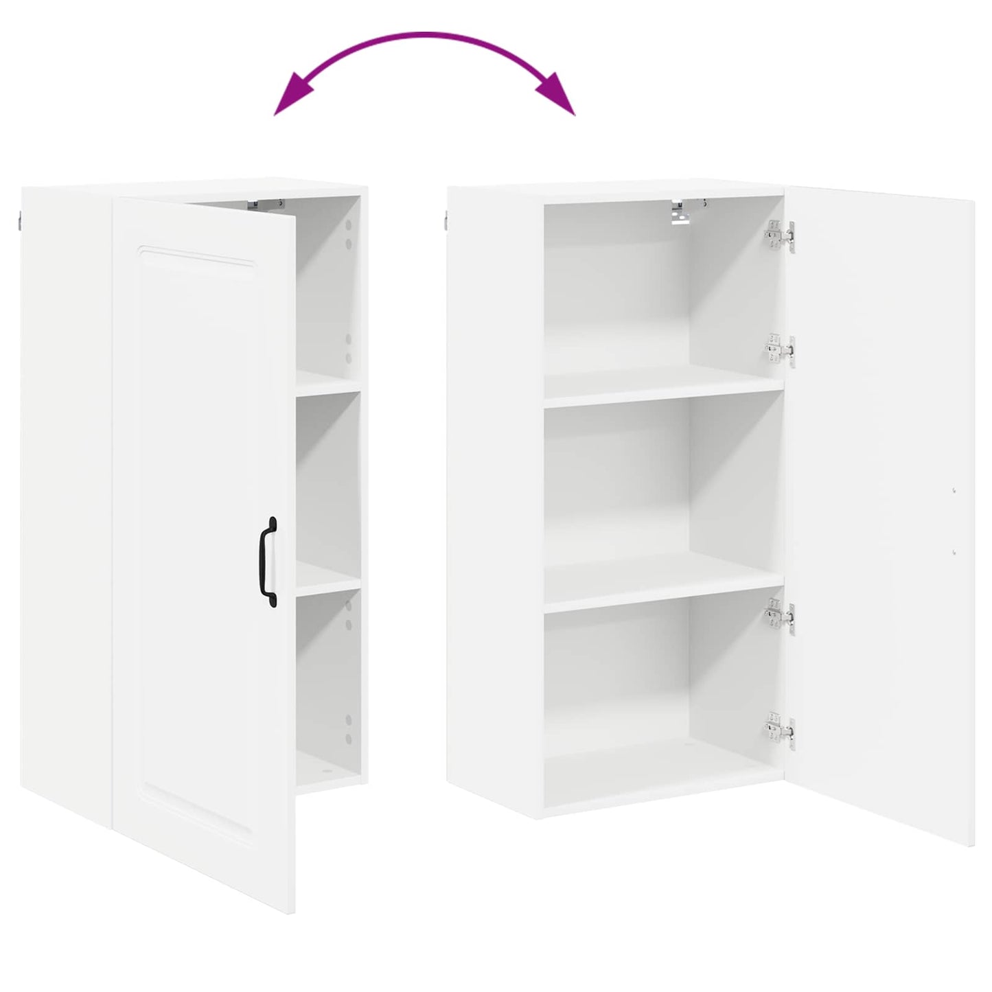 Dishwasher Panel Kalmar High Gloss White 50 x 31 x 100 cm