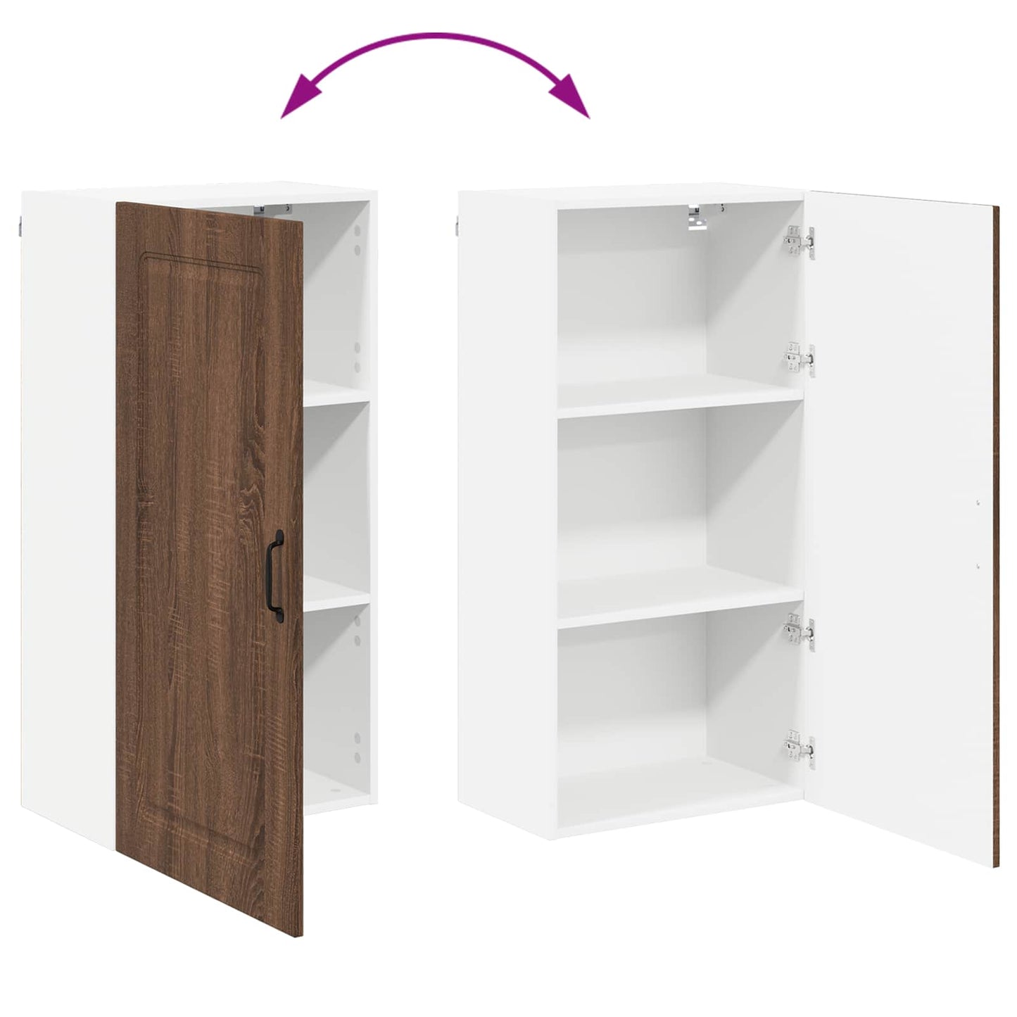 Dishwasher Panel Kalmar Brown Oak 50 x 31 x 100 cm