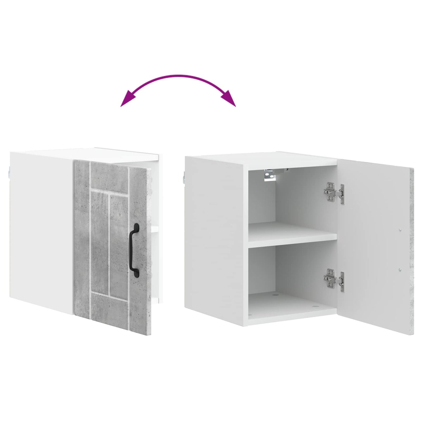 Wall Cabinet LUCCA Concrete Grey 30 x 31 x 40 cm