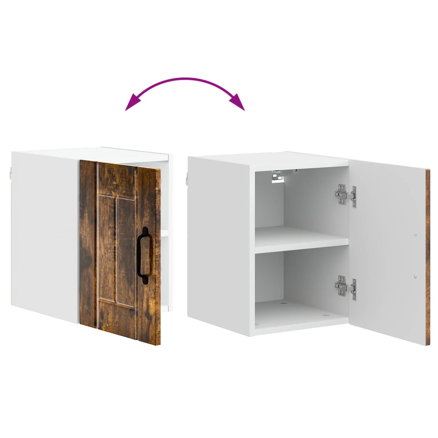 Wall Cabinet LUCCA Smoked Oak 30 x 31 x 40 cm Engineered Wood