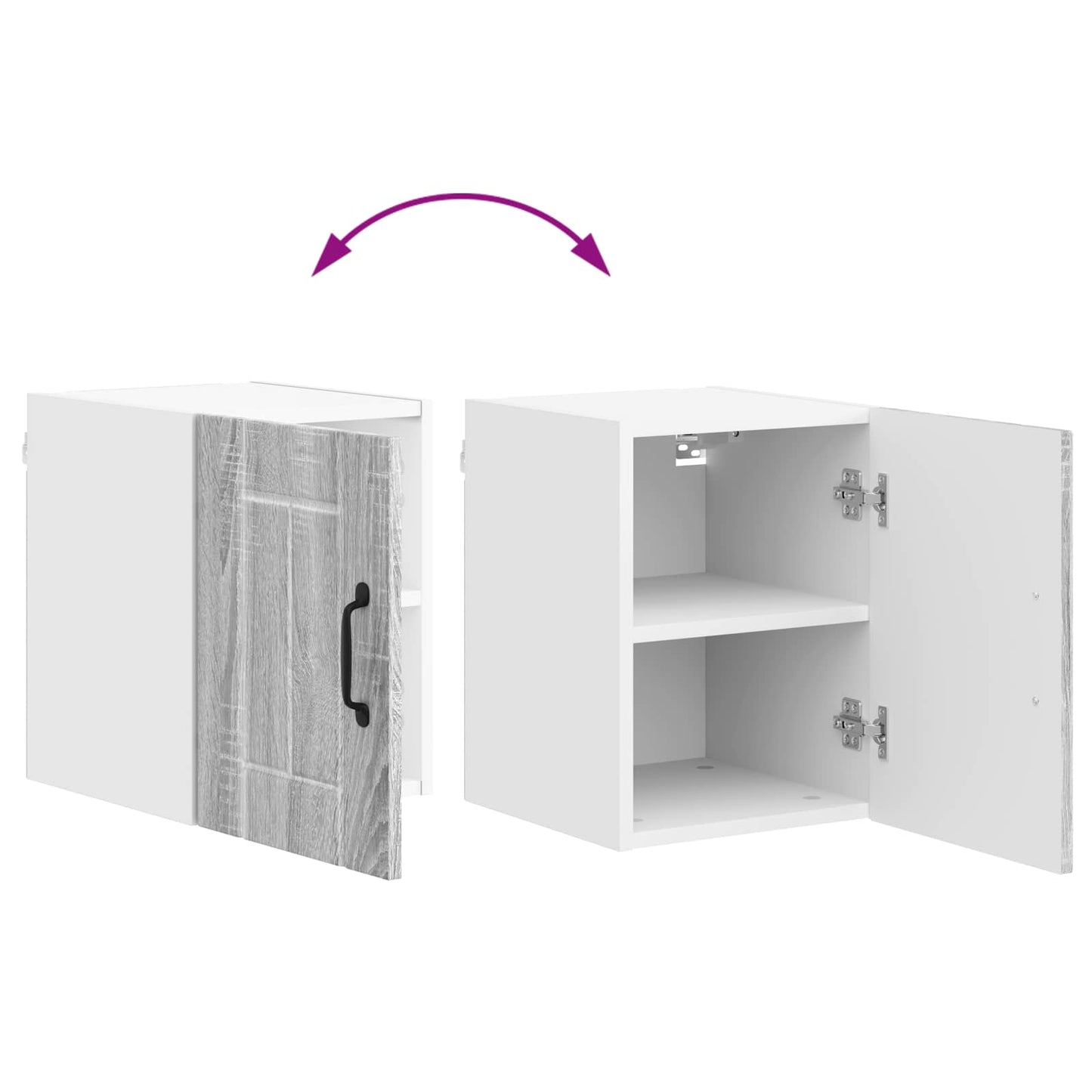Wall Cabinet LUCCA Grey Sonoma 30 x 31 x 40 cm Engineered Wood